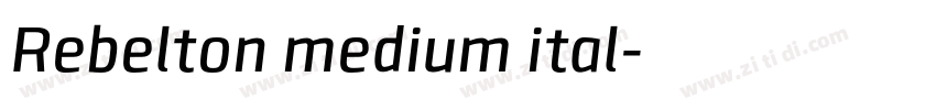 Rebelton medium ital字体转换